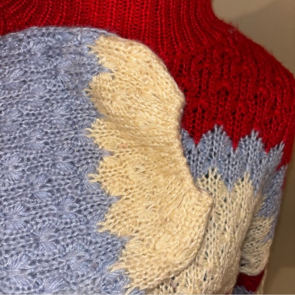 Fab’rik Colorful Striped Long Sleeve Knit Sweater M - Picture 3 of 7